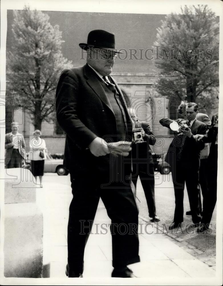 1957 Press Photo Dr John Bodkin Adams of Eastbourne - Historic Images