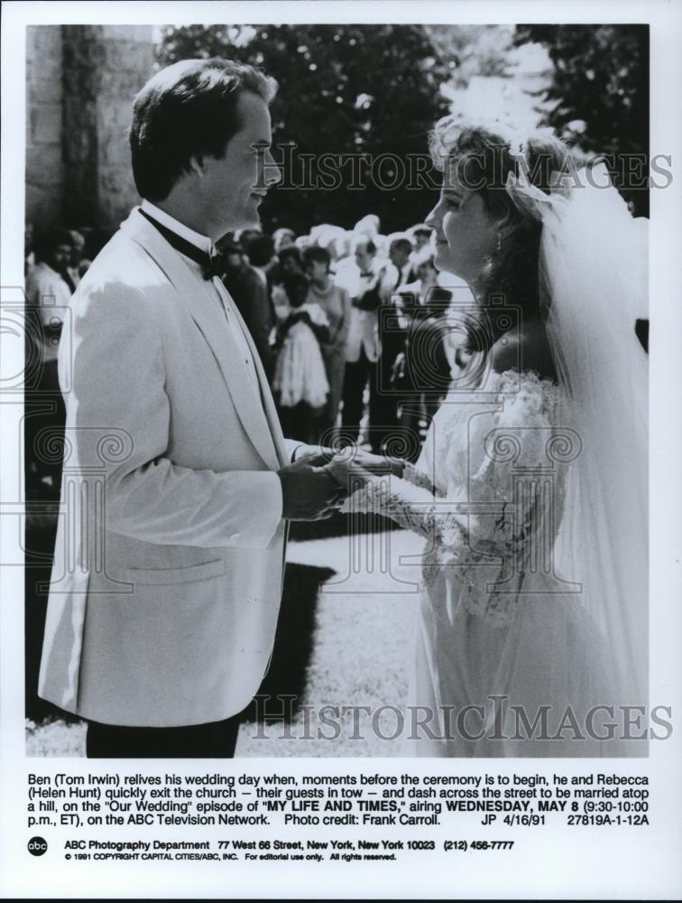 1991 Press Photo Tom Irwin &amp; Helen Hunt in My Life and Times - cvp27522 - Historic Images