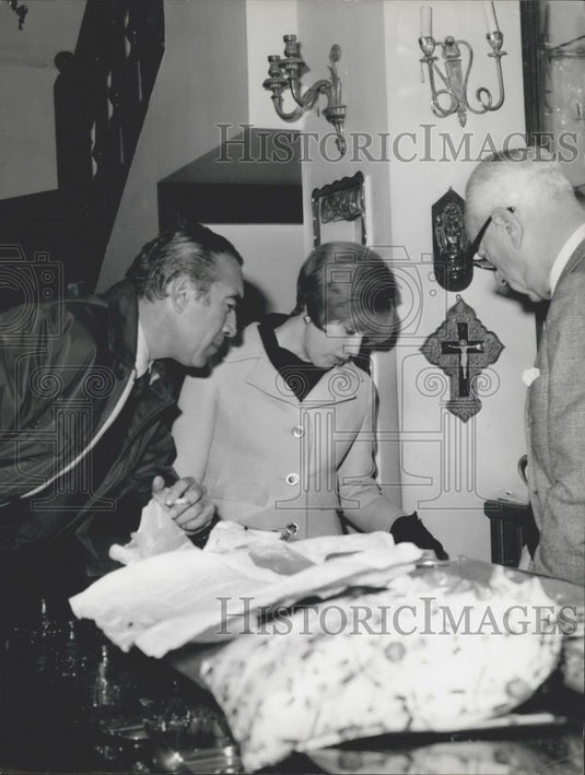 1967 Press Photo actor Anthony Quinn and wife Jolanda Addolori - Historic Images