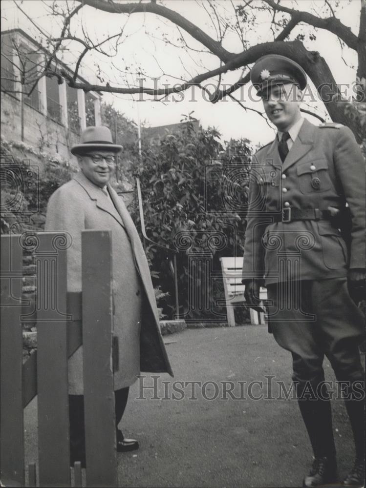 1955 Press Photo Erich Ollenhauer - Historic Images