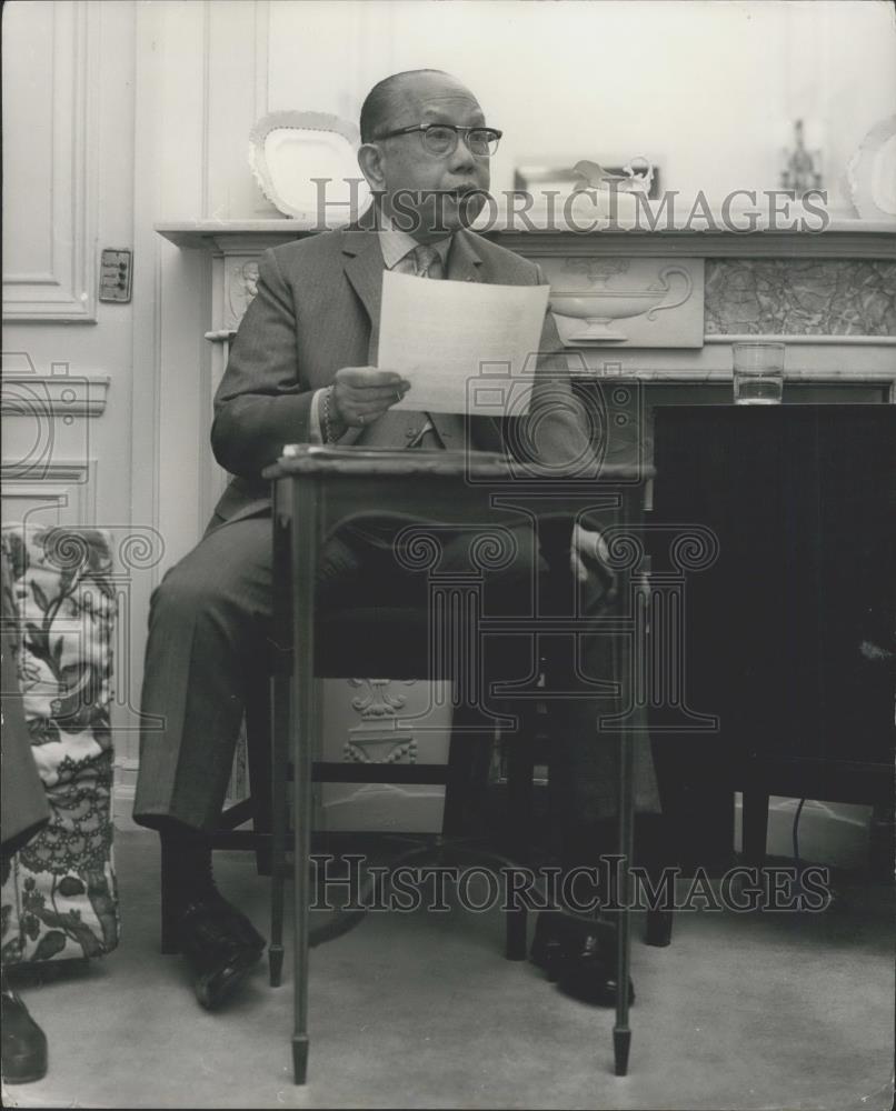 1971 Press Photo Secretary, Foreign Affairs, Philippines, Carlos Romulo - Historic Images