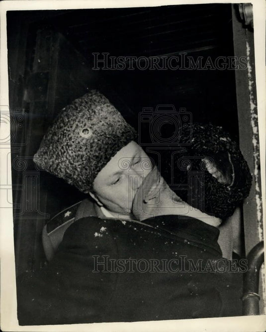 1956 Press Photo General Kobanov, & Marshal Vasiljevsky (left) - Historic Images