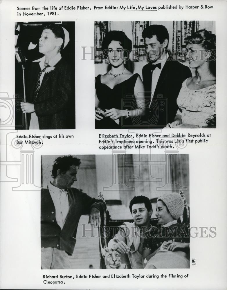 1981 Press Photo Richard Burton Eddie Fisher in "My Life, My Loves" - cvp27217 - Historic Images