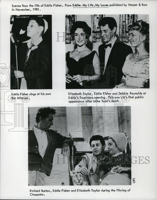 1981 Press Photo Richard Burton Eddie Fisher in "My Life, My Loves" - cvp27217 - Historic Images