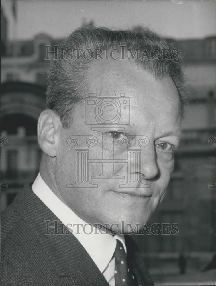 1966 Press Photo Minister of Foreign Affairs Willy Brandt - Historic Images