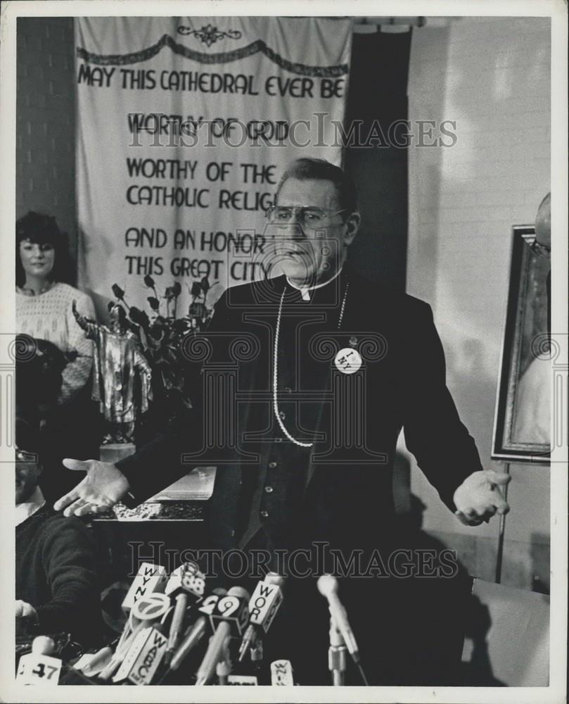 1984 Press Photo Bishop John J. O&#39;Connor will become Archbishop of New York - Historic Images