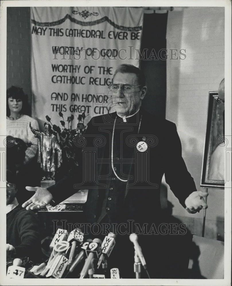1984 Press Photo Bishop John J. O'Connor will become Archbishop of New York - Historic Images