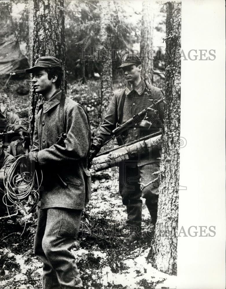 Press Photo Crown Prince Carl Gustav of Sweden During Military Service - Historic Images