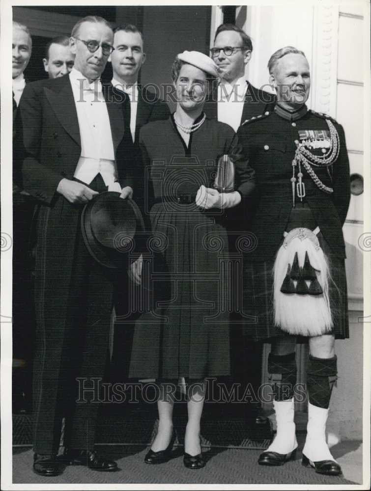 Press Photo Canadian Diplomats in Germany. S.A. Ritschie. Panela A. McDougall. - Historic Images