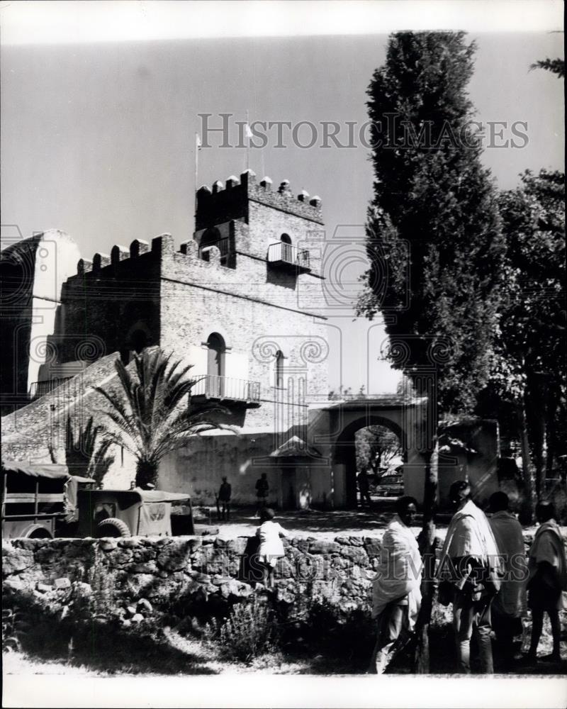 Press Photo summer palace of the Emperors of Ethiopia at the former capital of G - Historic Images