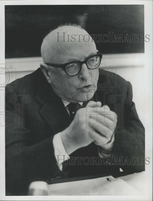 1963 Press Photo Italian Socialist Party P.S.I. Leader Pietro Nenni - Historic Images