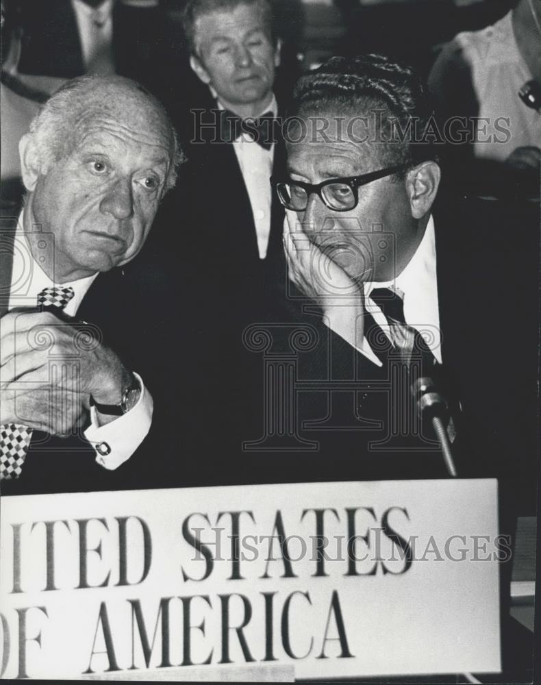 1976 Press Photo Henry Kissinger United States Secretary of State - Historic Images