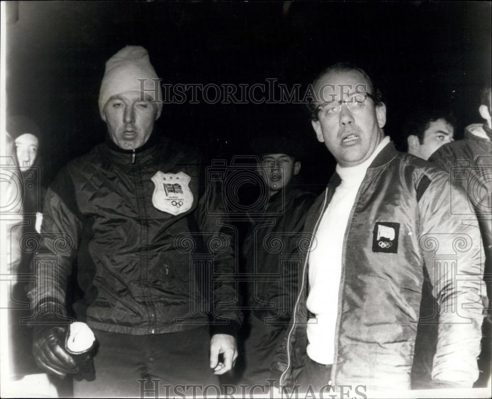 1968 Press Photo Tony Nash and Robin Dixon ,bobsledders at Winter Olympic - Historic Images