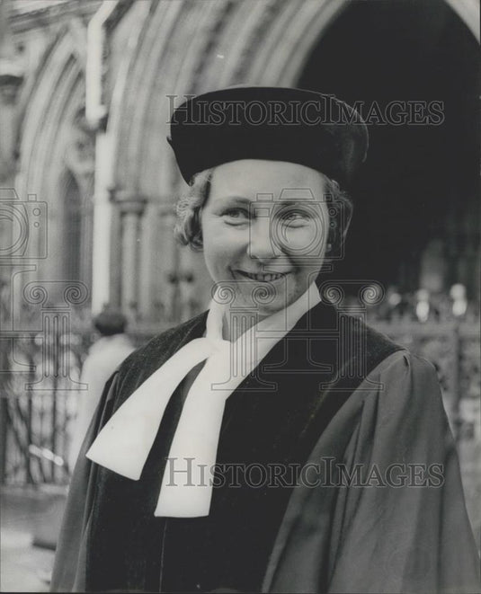 1966 Press Photo West Germany's women judge, Dr. Maria Dauchler - Historic Images