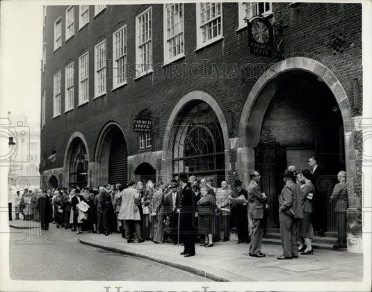 1959 Press Photo State Bldg Society Meeting at Church House, Westminster, London - Historic Images