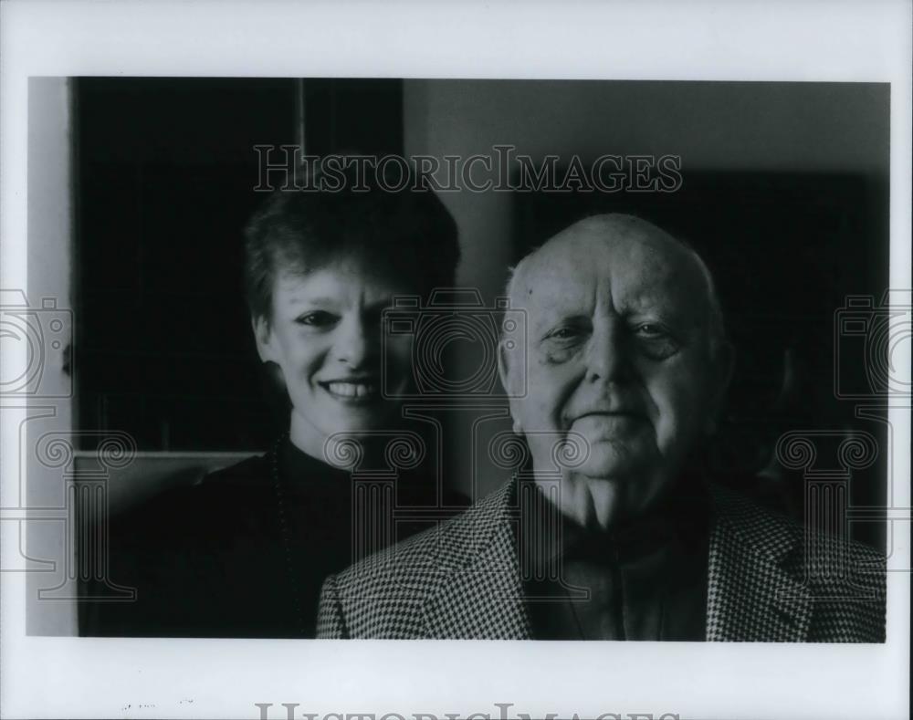1988 Press Photo Pianist Jacquelyn Hein and Composer Virgil Thomson - cvp22198 - Historic Images