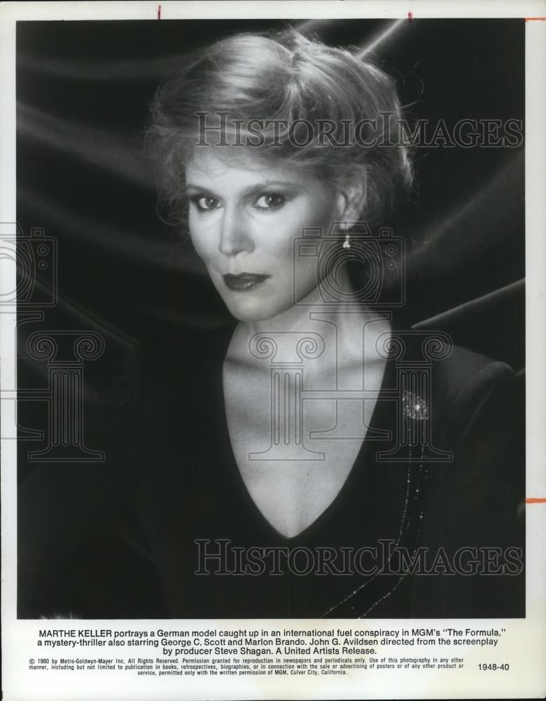 1980 Press Photo Marthe Keller In The Formula - cvp27272 - Historic Images