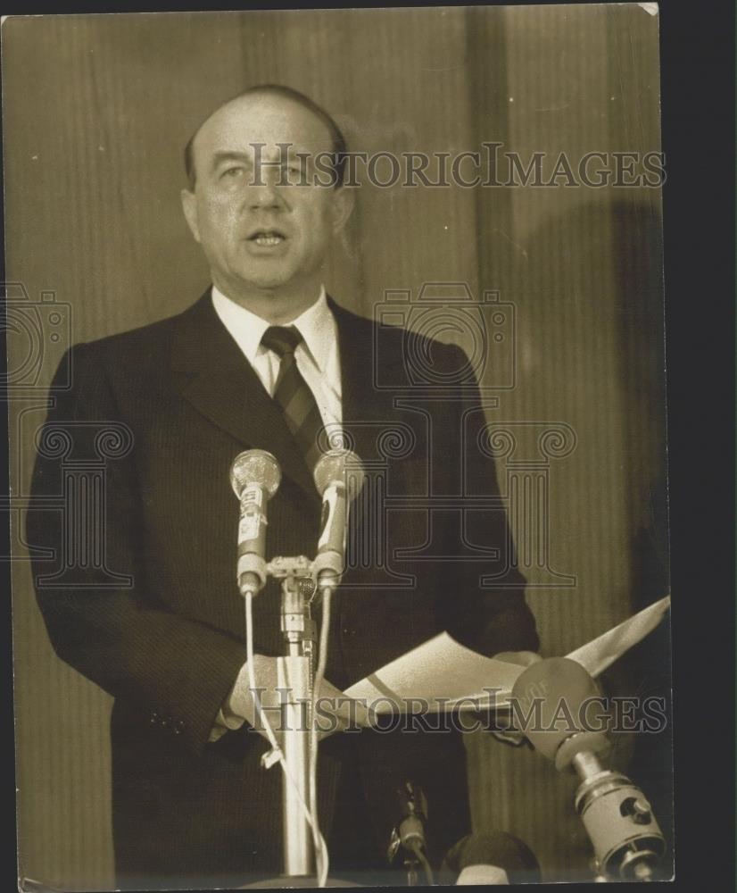 1973 Press Photo M. Raymond Marcellin Minister of French Interior - Historic Images