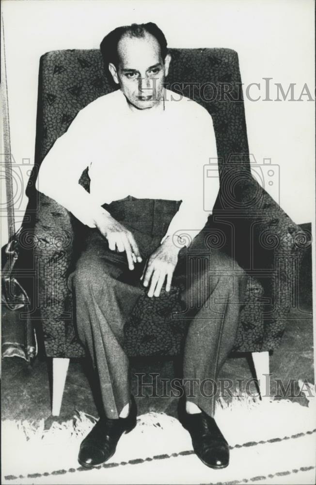 1971 Press Photo Atteya Fahmy Amin Iskandra Arrested For Spying For Israel - Historic Images