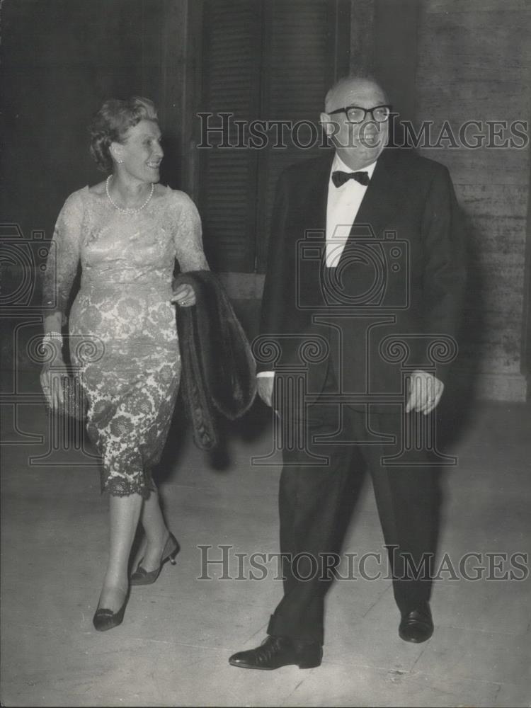 1973 Press Photo Italian Socialist Leader Pietro Nenni,and wife Irene - Historic Images