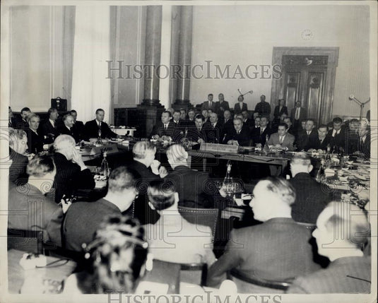 1954 Press Photo Opening of "Big Four" Conference In Berlin - Historic Images