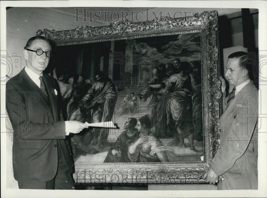 1958 Press Photo Early El Greco "Christ Healing the Blind" by P Veronese - Historic Images