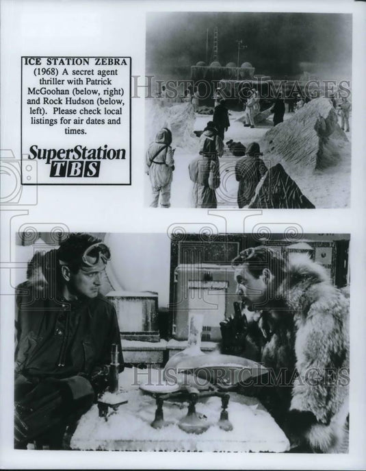 1988 Press Photo 1968 Copy Patrick McGoohan Rock Hudson in Ice Station Zebra - Historic Images