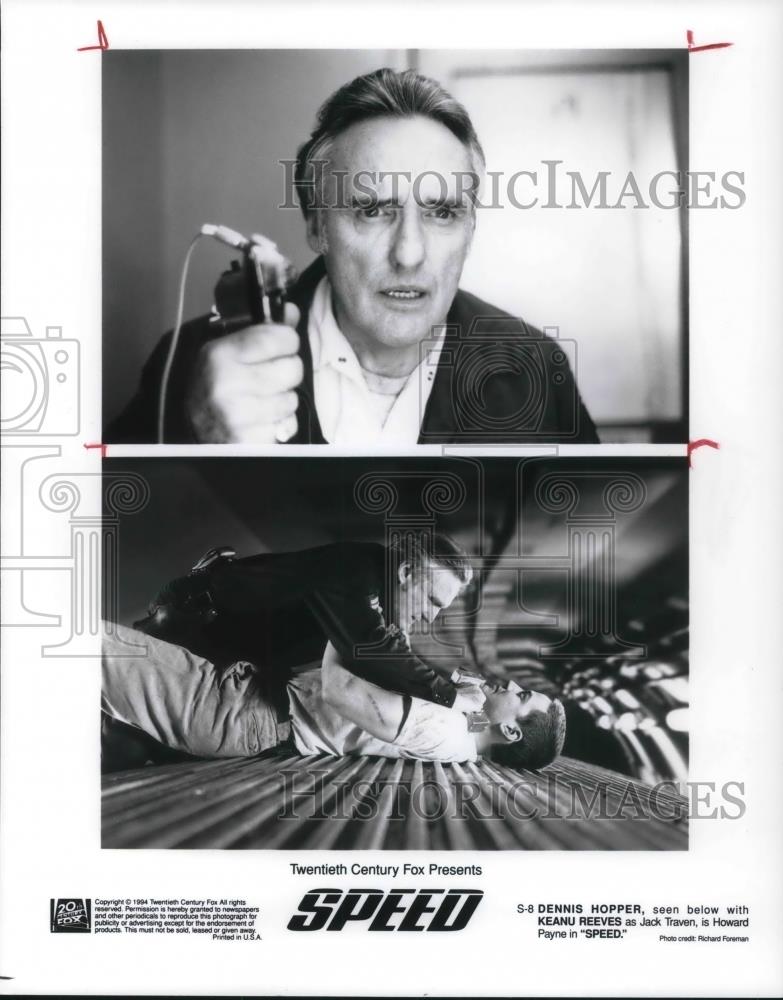 1994 Press Photo Dennis Hopper and Keanu Reeves in Speed - cvp22714 - Historic Images