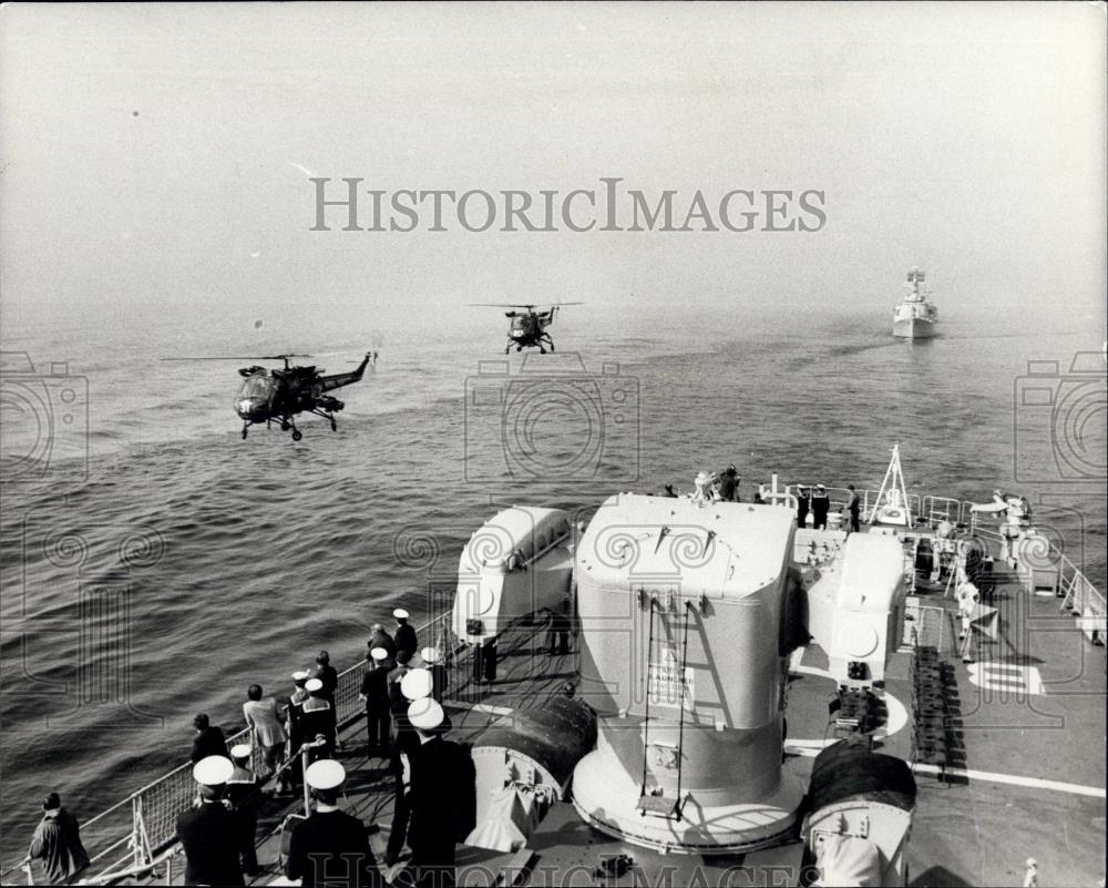 1973 Press Photo NATO Maritime Demonstration - Historic Images
