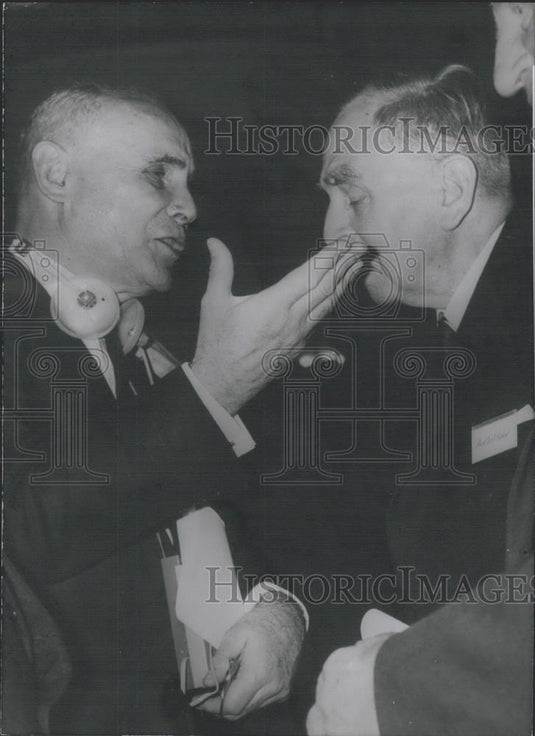 1966 Press Photo Nobel Prize Winners,Prof. Andre F. Cournand&Prof. Dr. Otto Hahn - Historic Images