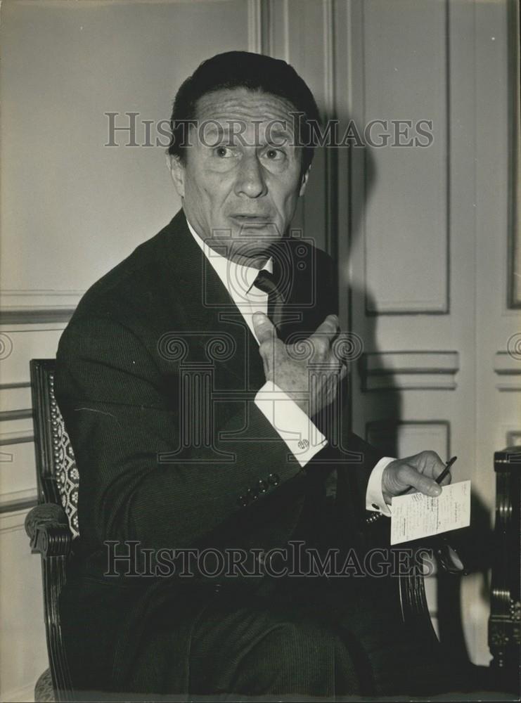1968 Press Photo President of France&#39;s Olympic Committee Count Jean de Beaumont - Historic Images
