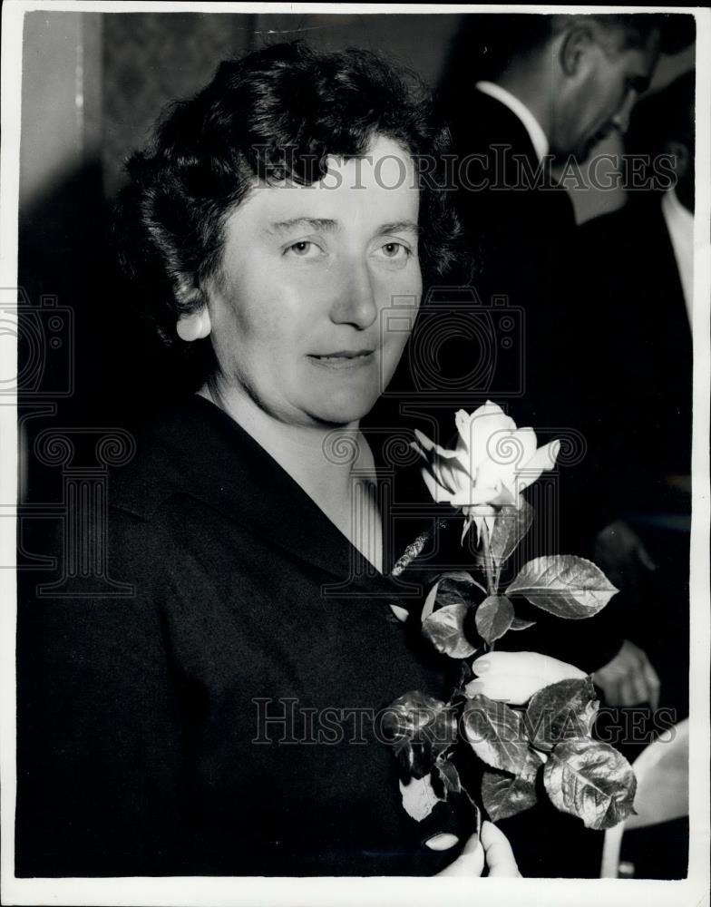 1961 Press Photo Madame L. Proskova, Mayor of Lidice - Historic Images