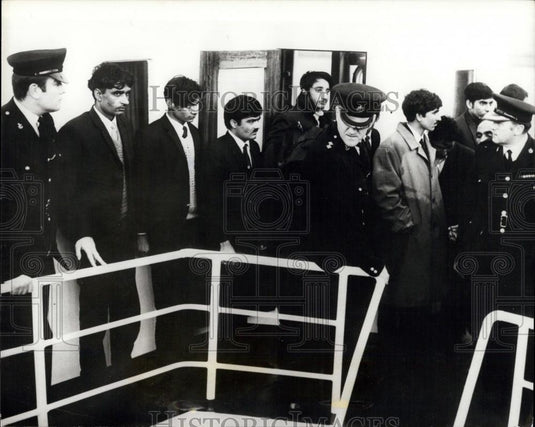 Press Photo Asians & Englishman Picked Up In Dinghy - Historic Images
