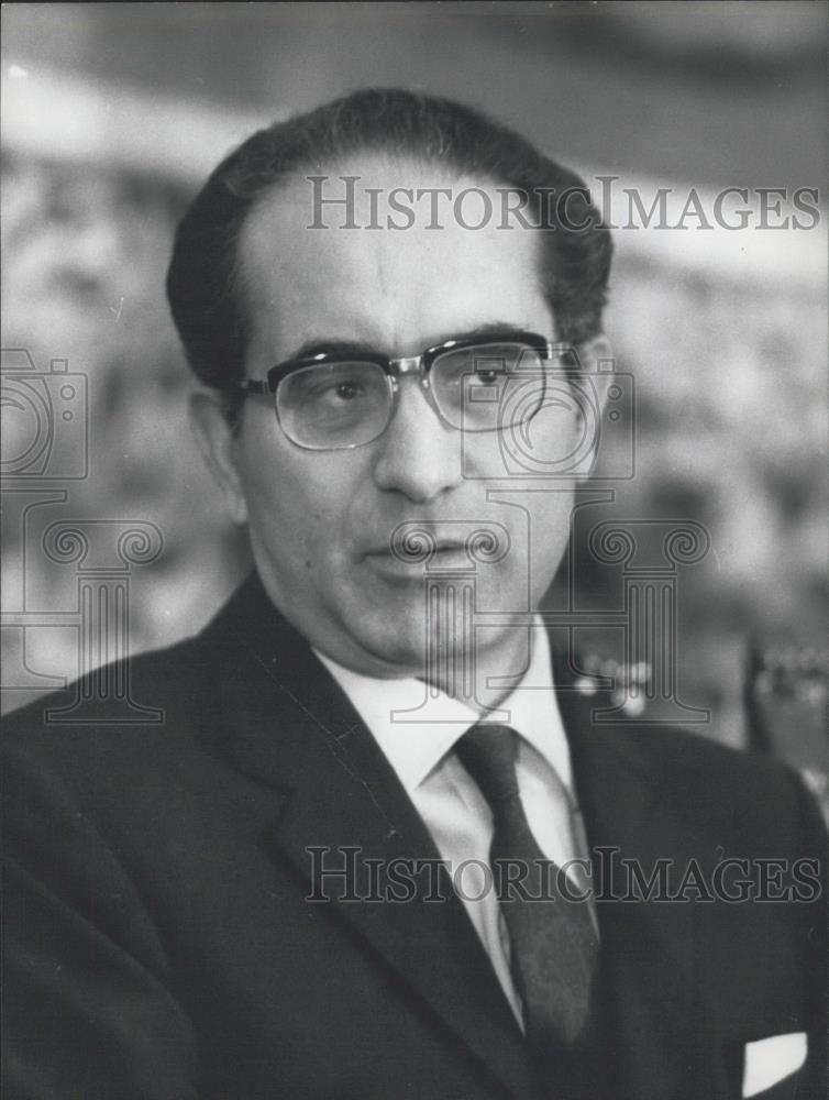 Press Photo Minister of Balance in Italy Emilio Colombo - Historic Images