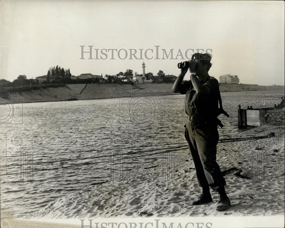 1967 Press Photo New View of the Suez Canal - Historic Images