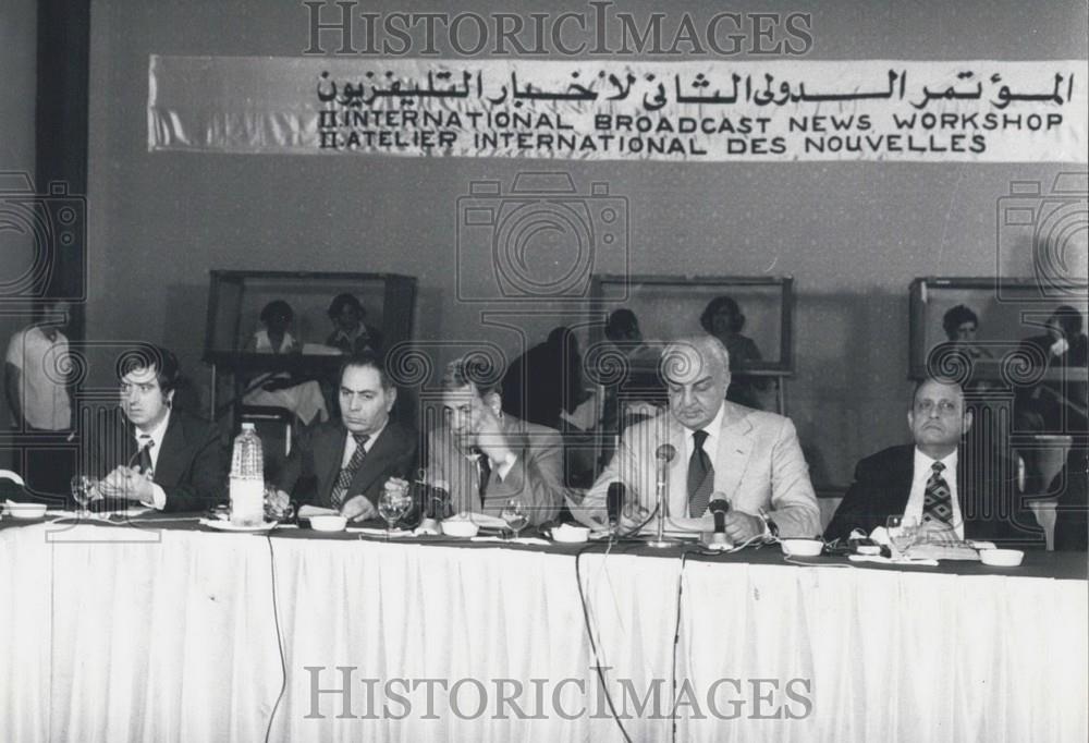 1977 Press Photo International Broadcast News Workshop - Historic Images