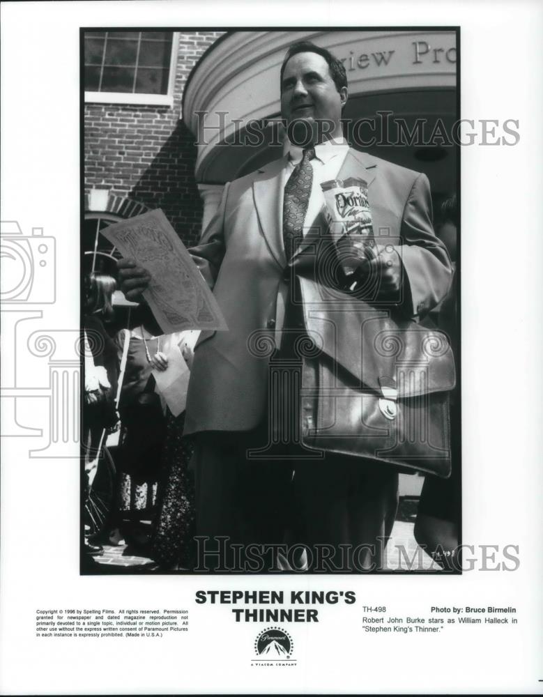 1996 Press Photo Robert John Burke as William Halleck in Stephen King&#39;s Thinner - Historic Images