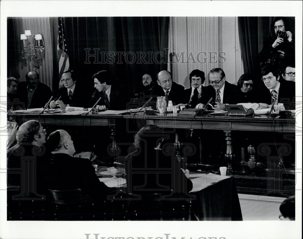 1975 Press Photo Senate Sub committee meeting - Historic Images