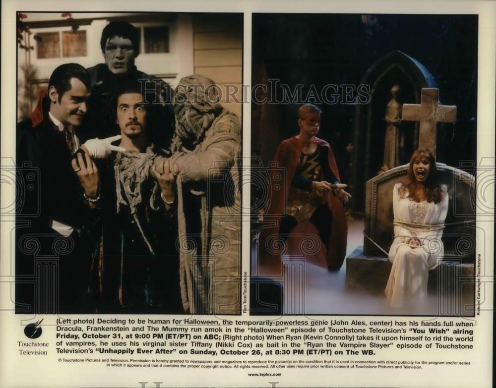 1997 Press Photo John Ales & Kevin Connolly in You Wish - cvp20019 - Historic Images