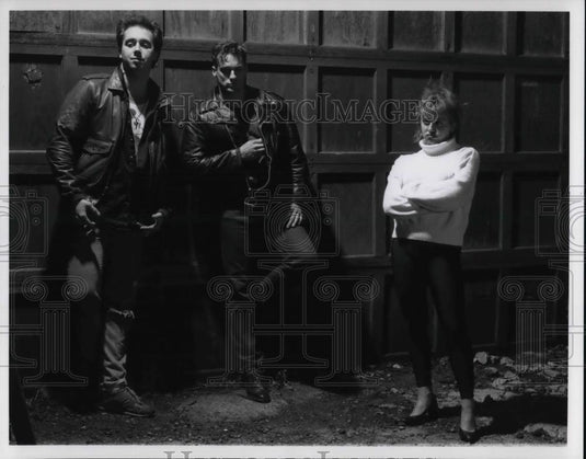 1989 Press Photo Dan Sobel Bruce Dunn Lisa Paciorek star in Big Bossman - Historic Images