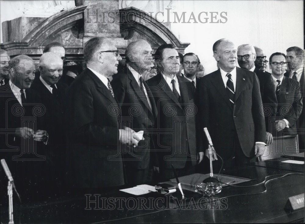 1972 Press Photo Four Foreign-Minister Signed the Berlin Agreement - Historic Images