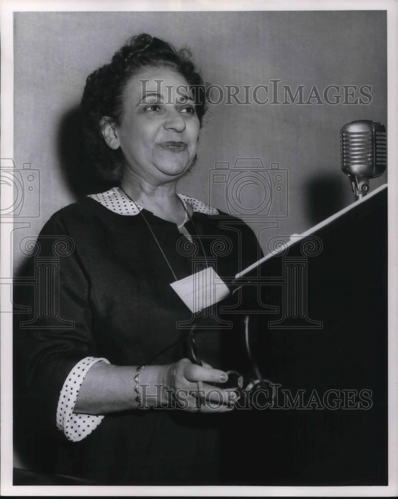 1957 Press Photo Mrs David Hertz Council Of Jewish Women Washongton DC - Historic Images