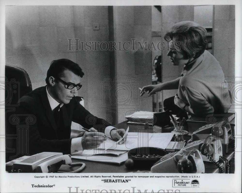 1970 Press Photo Lilli Palmer and Dirk Bogarde in Sebastain - cvp22221 - Historic Images