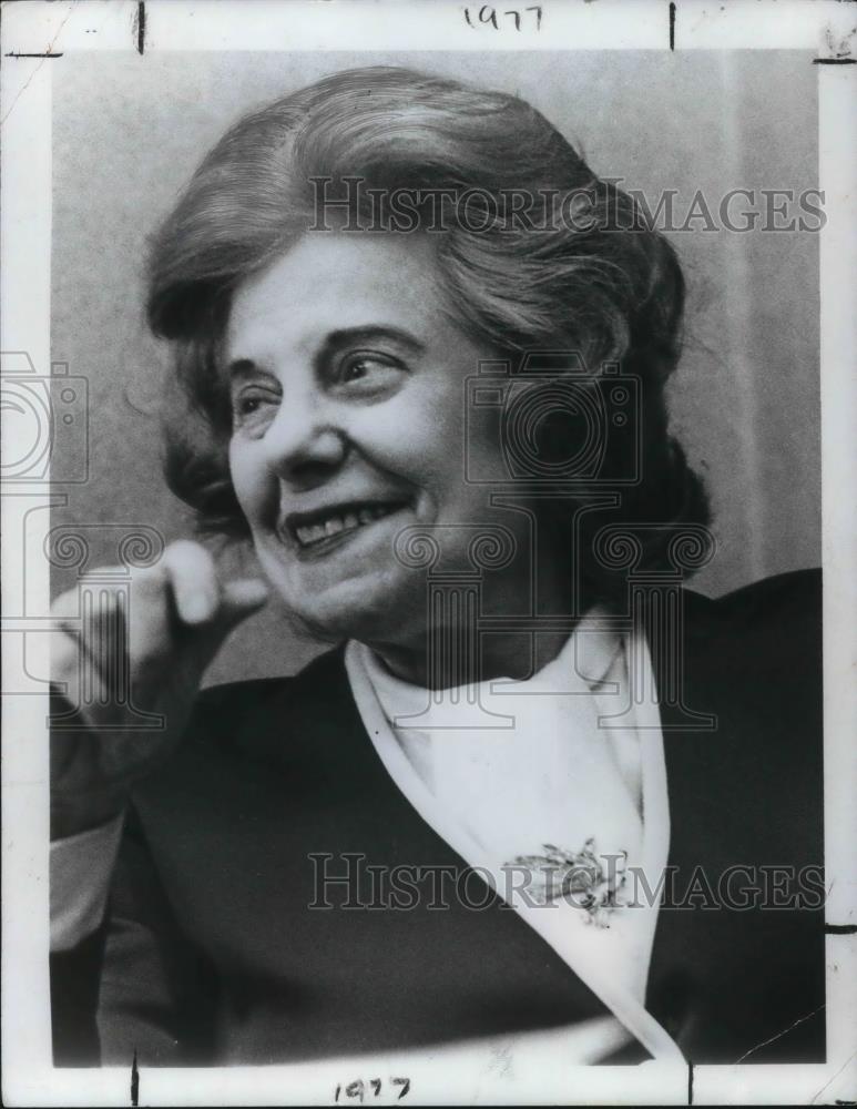 1977 Press Photo Dorothy Fuldheim American journalist &amp; anchor - cvp20595 - Historic Images