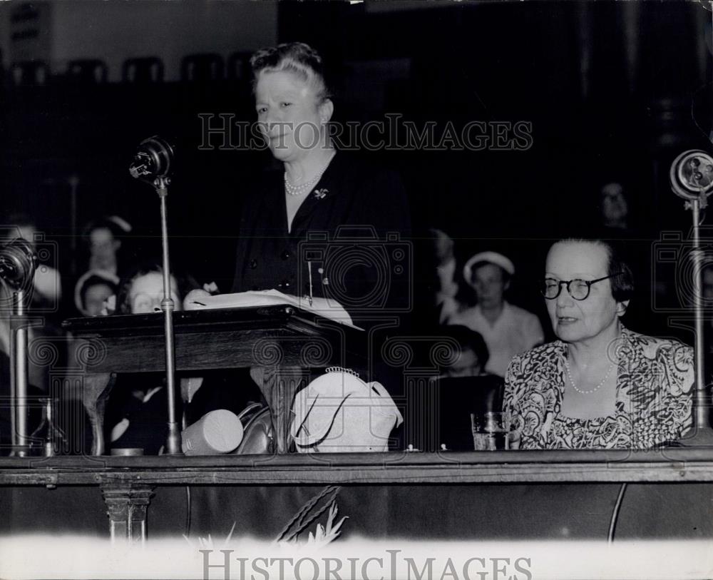 1960 Press Photo International Congress of Business Women at Central Hall - Historic Images