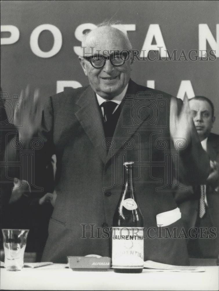 1968 Press Photo Deputy Prime Minister Pietro Nenni of Italy - Historic Images