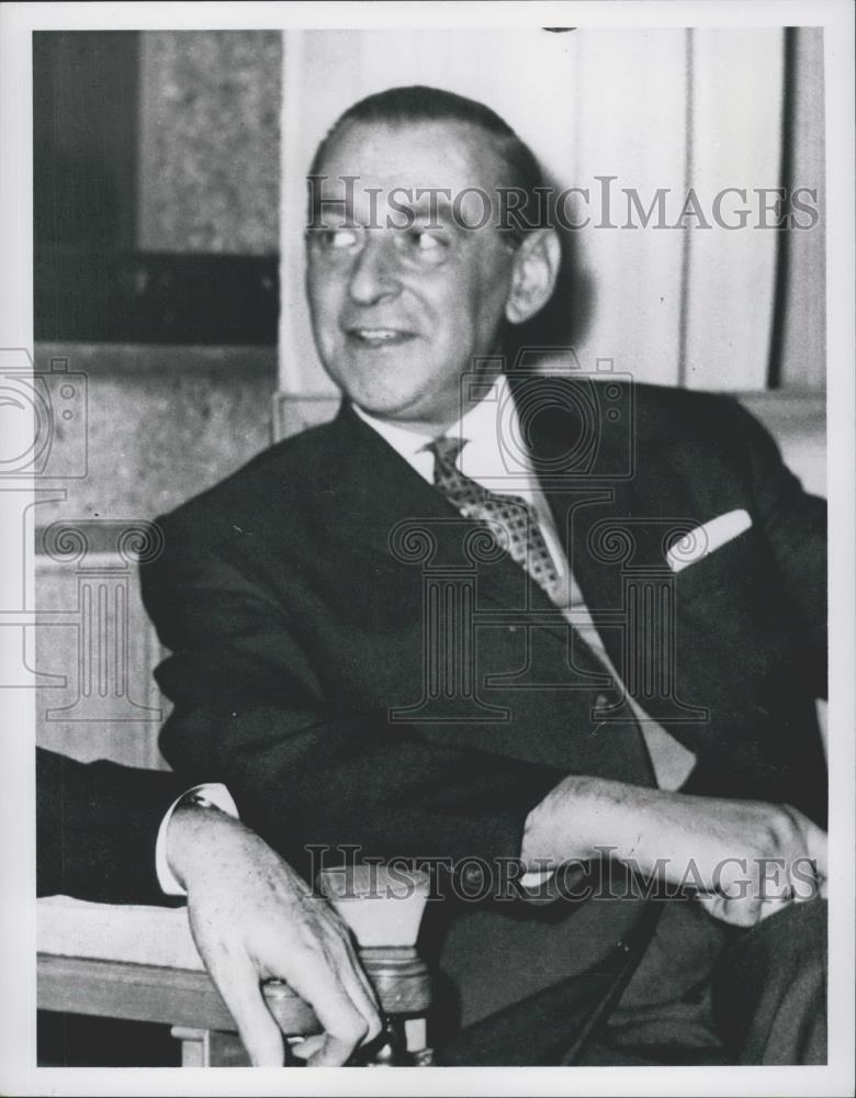 1961 Press Photo Ludwig Rosenberg,chair of ESC of European Communities - Historic Images