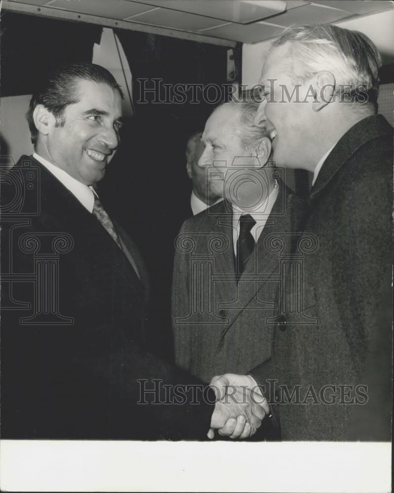 1972 Press Photo Portugal's For MinDr. Rui Patricio,&Marquis of Lothian, - Historic Images