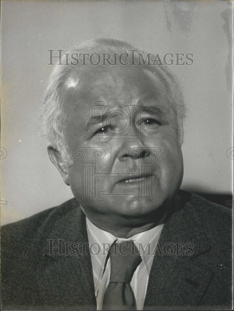 1974 Press Photo Emile Muller's Press Conference Announcing His Candidacy - Historic Images