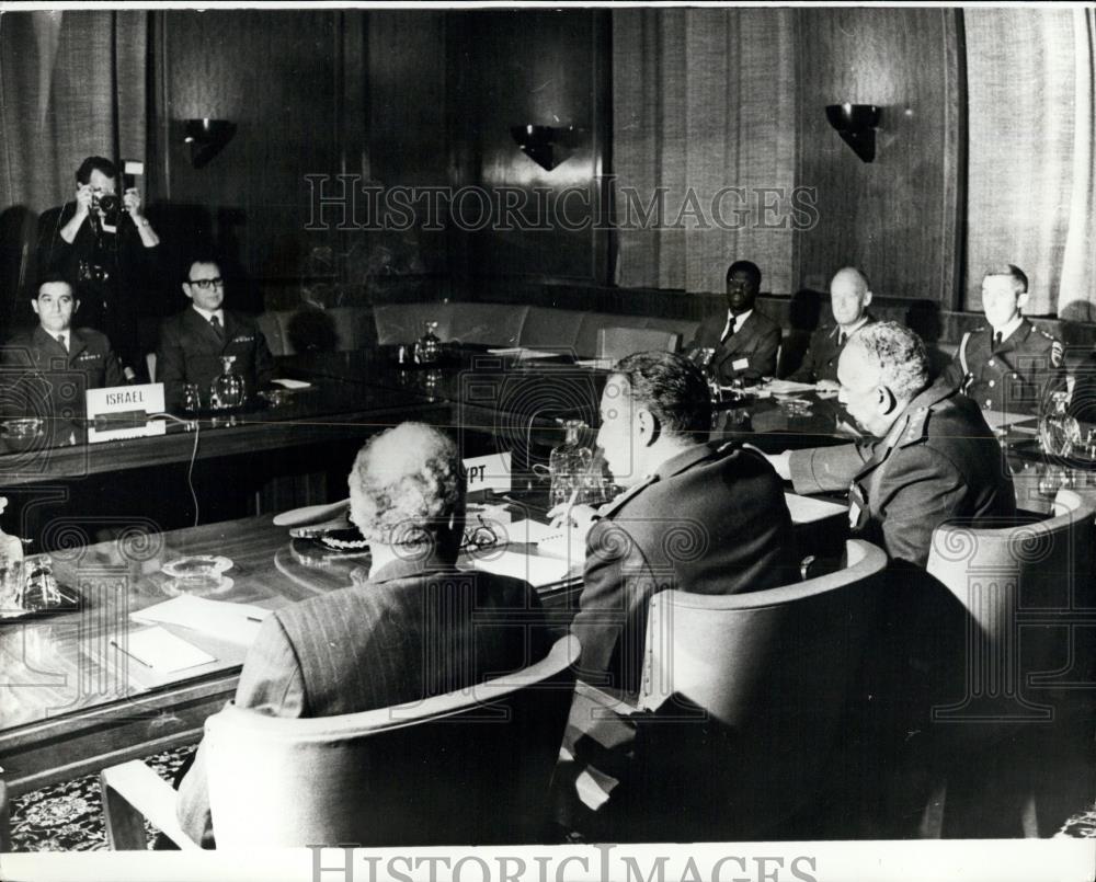 1973 Press Photo Israelis and Egyptians make progress in Geneva peace talks - Historic Images